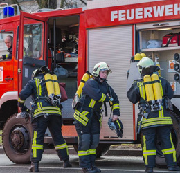 Einsatzkräfte der Freiwilligen Feuerwehr Bornstedt